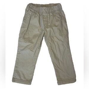 🟢 3/$15 Carters Tan Pull Up Pants Toddler 2T